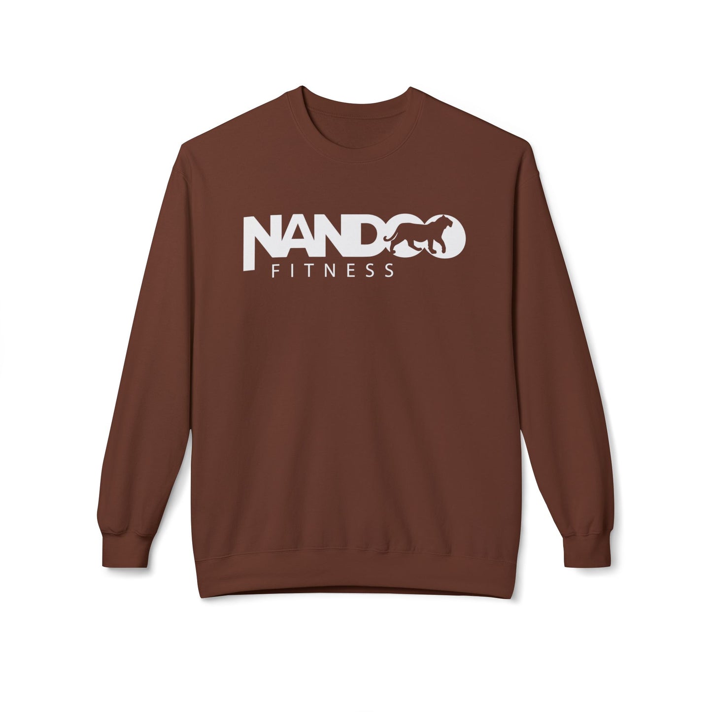 Nandoofitness UNISEX Fleece Crewneck Sweatshirt for Active Lifestyle