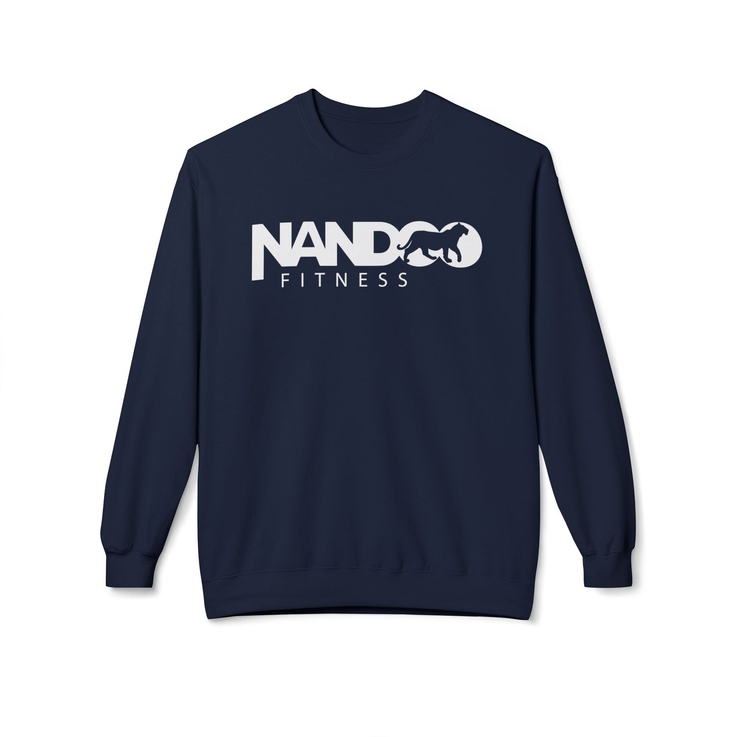 Nandoofitness UNISEX Fleece Crewneck Sweatshirt for Active Lifestyle