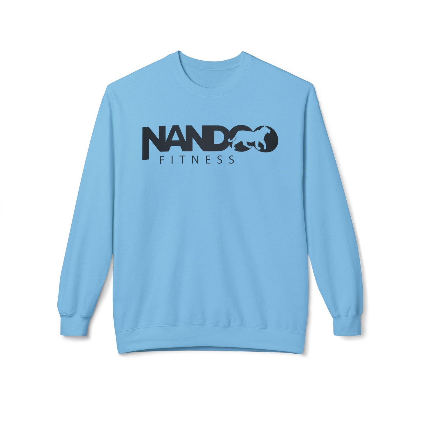 Nandoofitness UNISEX Fleece Crewneck Sweatshirt for Active Lifestyle