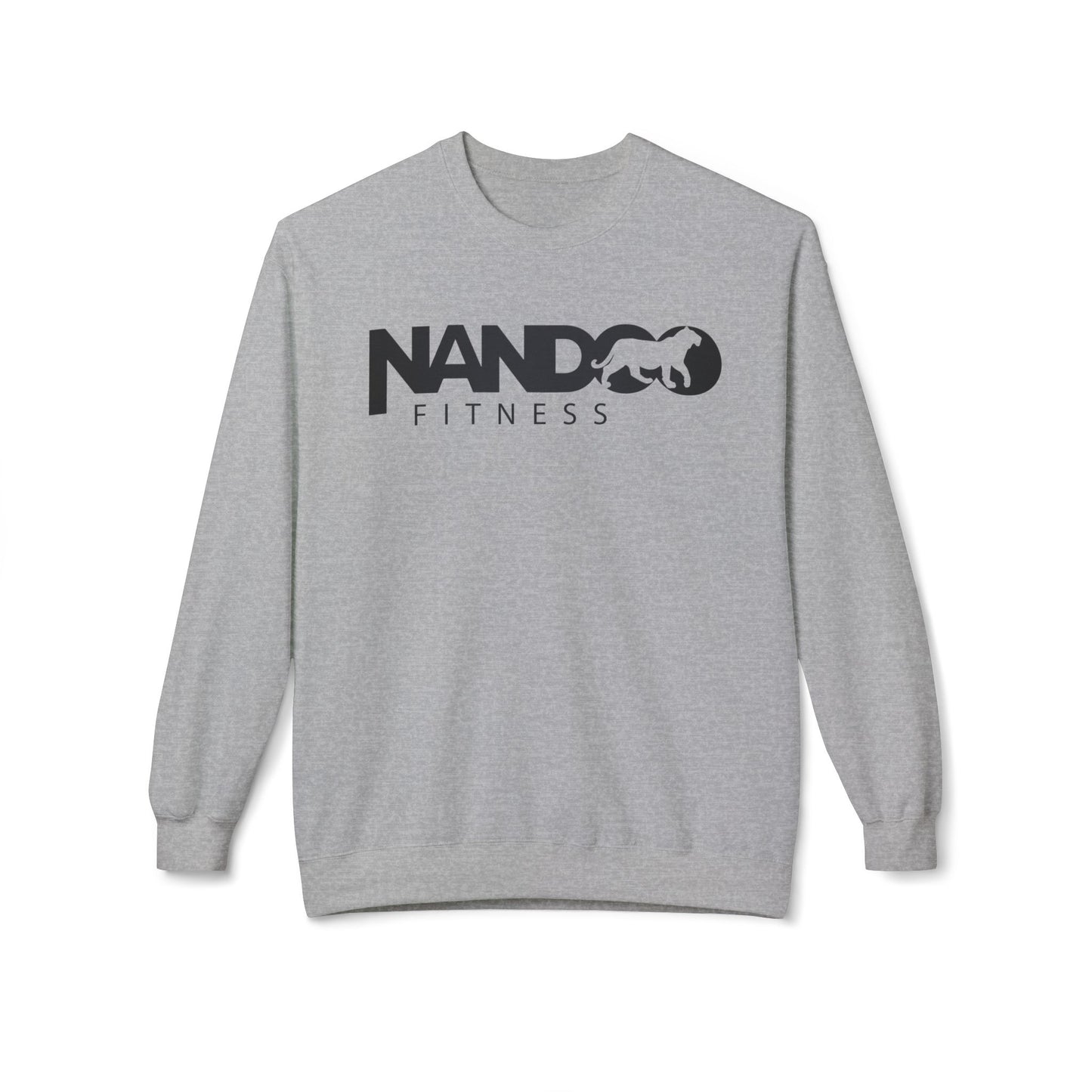 Nandoofitness UNISEX Fleece Crewneck Sweatshirt for Active Lifestyle