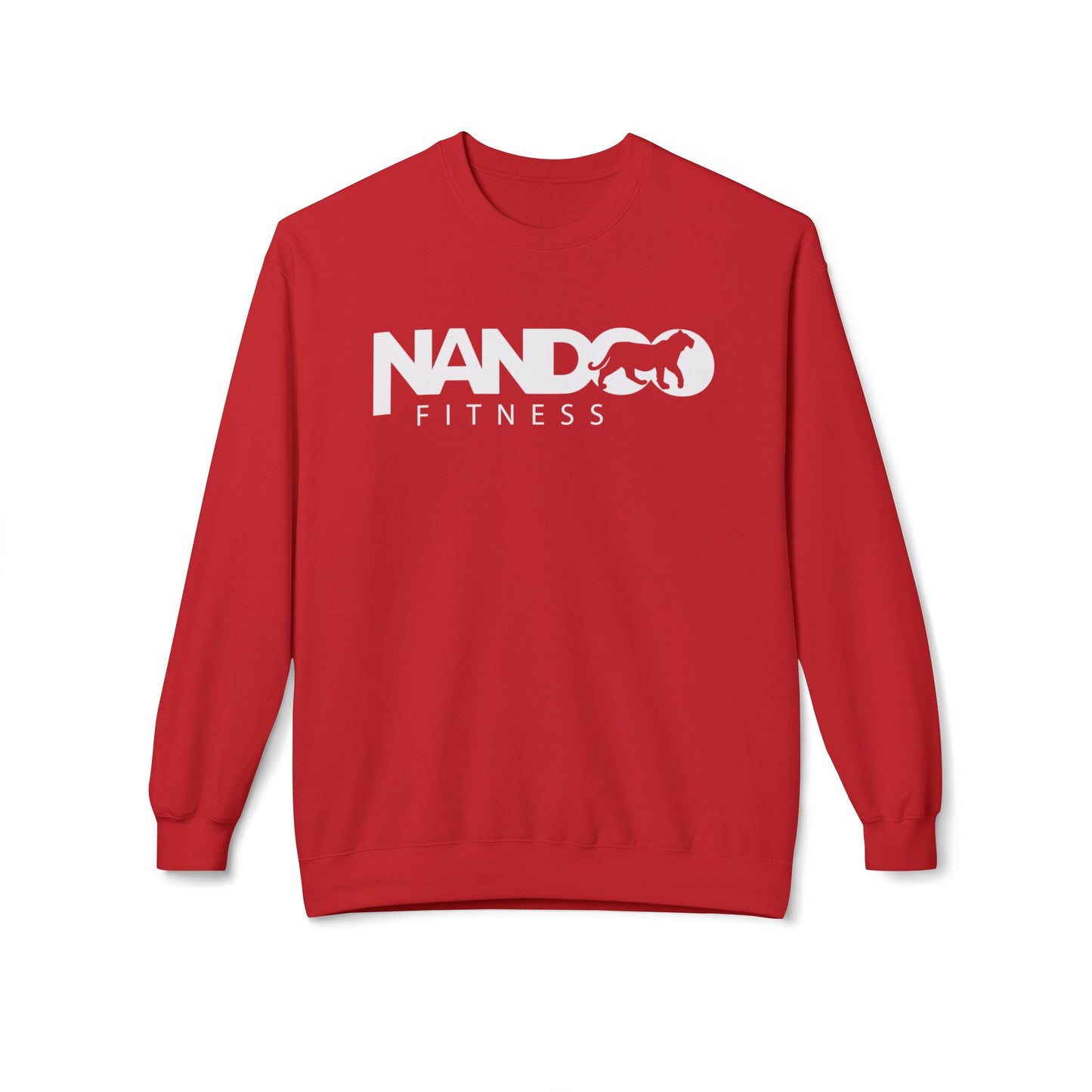 Nandoofitness UNISEX Fleece Crewneck Sweatshirt for Active Lifestyle