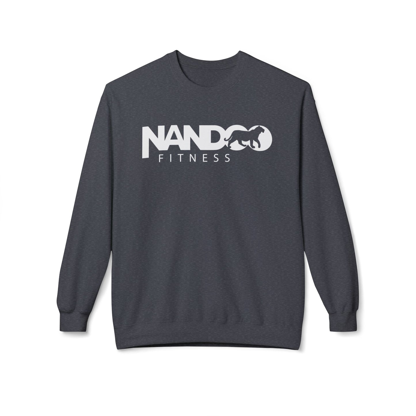 Nandoofitness UNISEX Fleece Crewneck Sweatshirt for Active Lifestyle