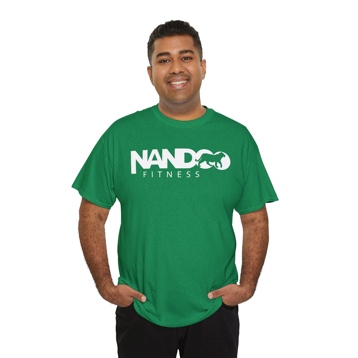 Unisex Heavy Cotton Nandoo Fitness Workout Tee-Shirt