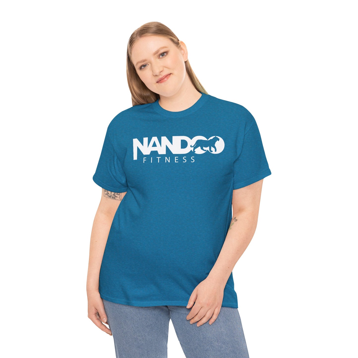 Unisex Heavy Cotton Nandoo Fitness Workout Tee-Shirt