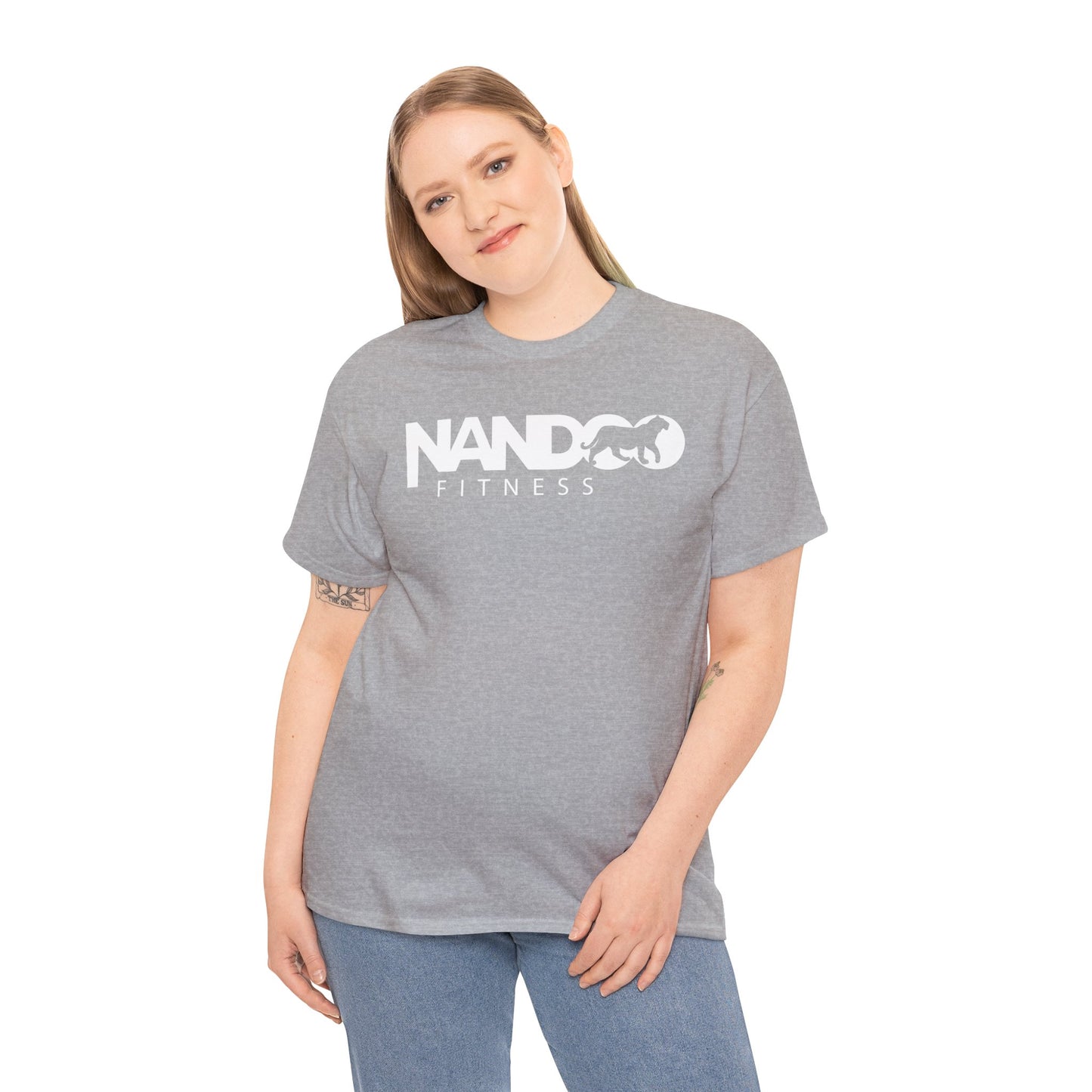 Unisex Heavy Cotton Nandoo Fitness Workout Tee-Shirt