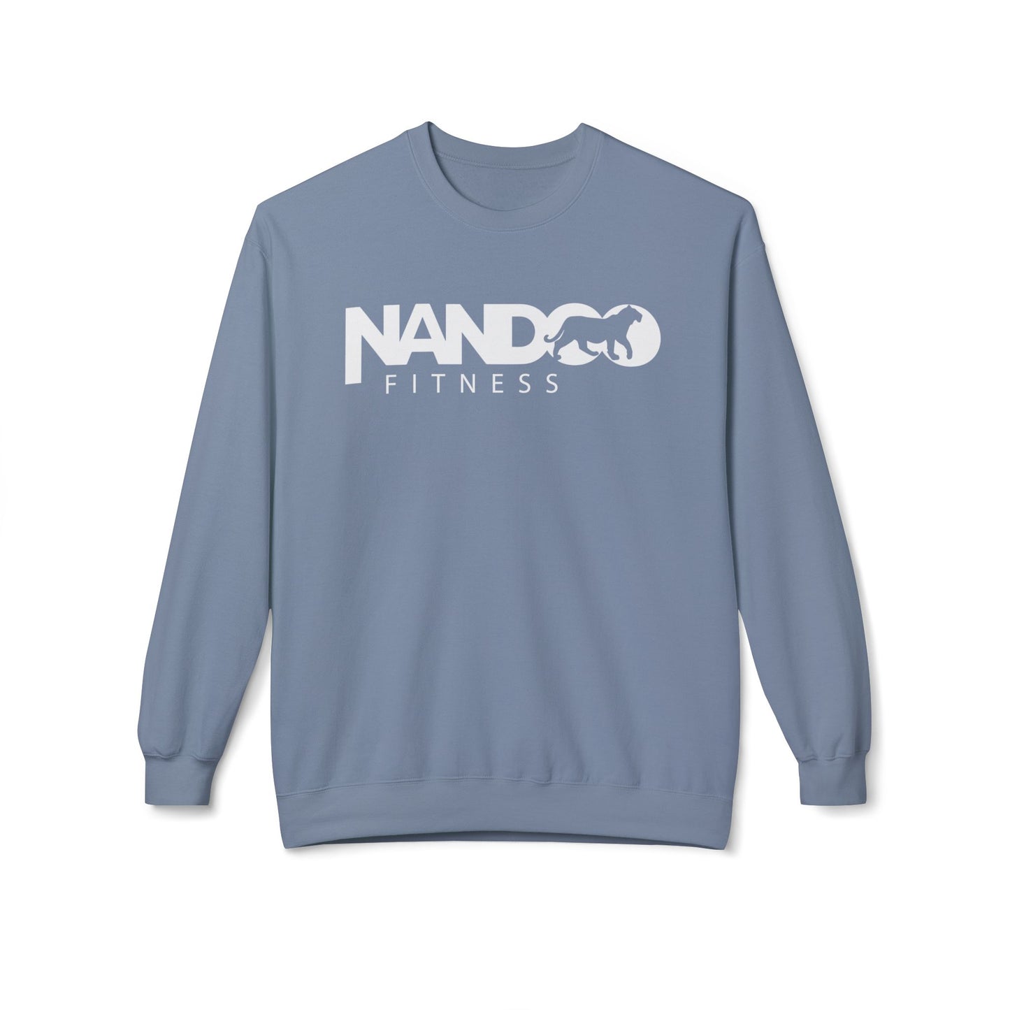 Nandoofitness UNISEX Fleece Crewneck Sweatshirt for Active Lifestyle