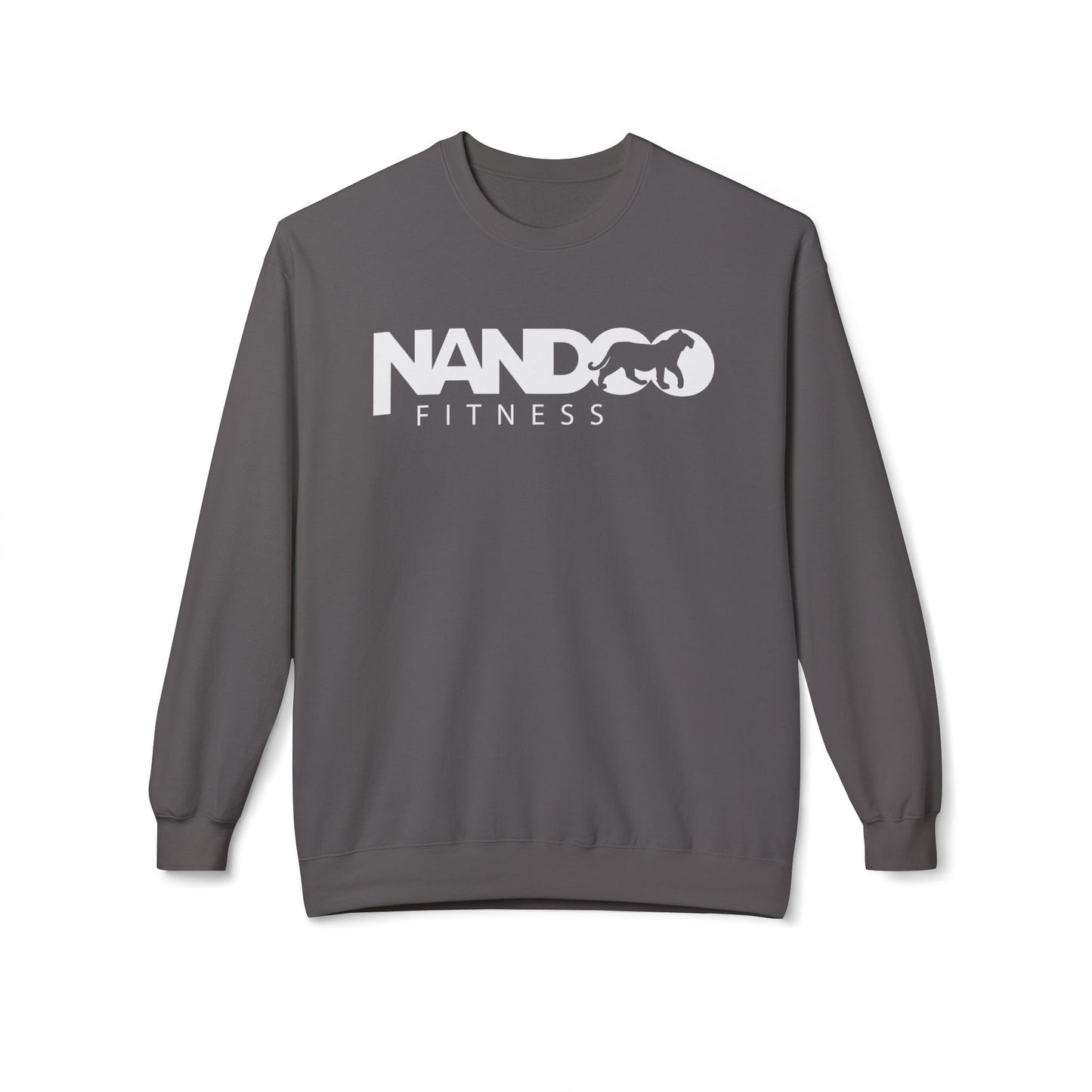 Nandoofitness UNISEX Fleece Crewneck Sweatshirt for Active Lifestyle