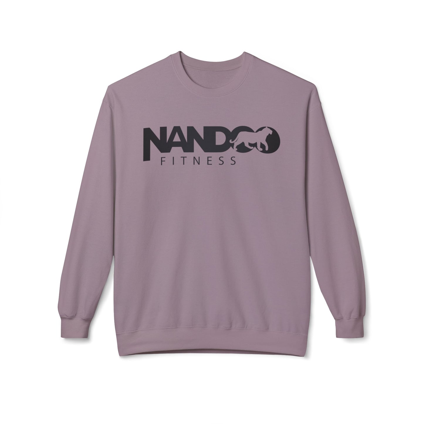 Nandoofitness UNISEX Fleece Crewneck Sweatshirt for Active Lifestyle