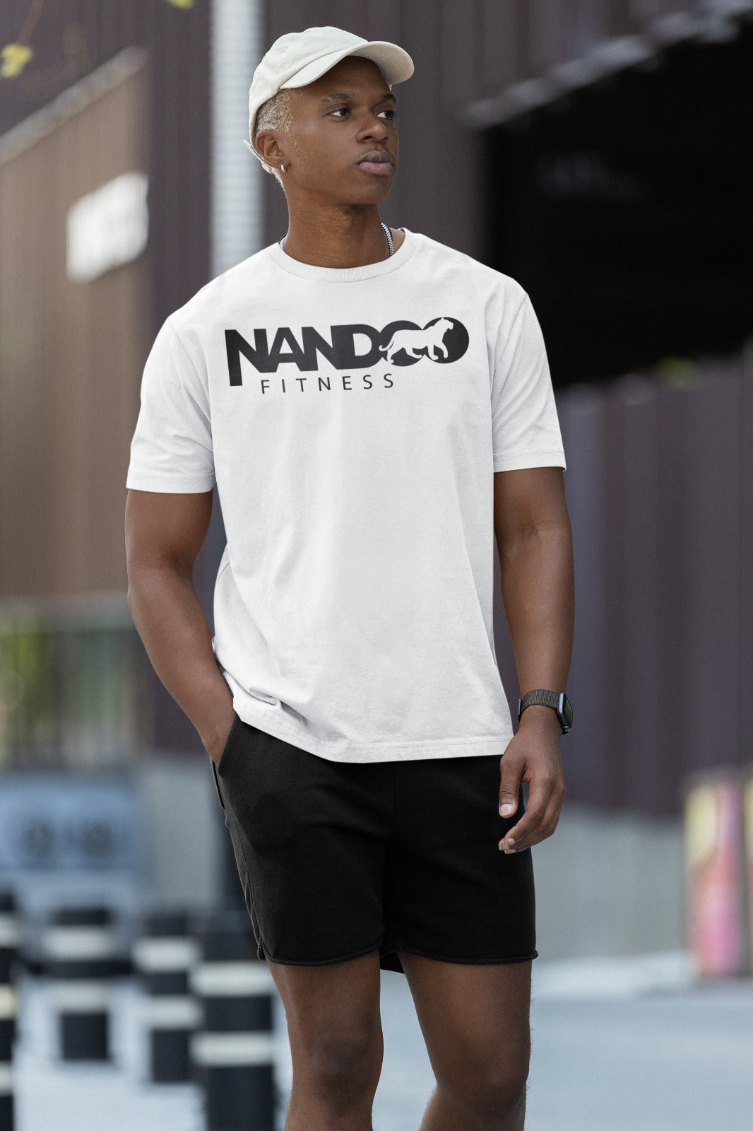 Unisex Heavy Cotton Nandoo Fitness Workout Tee-Shirt