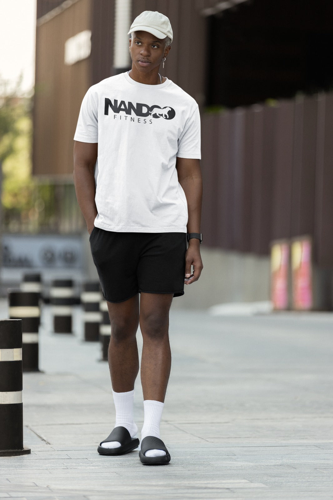 Unisex Heavy Cotton Nandoo Fitness Workout Tee-Shirt