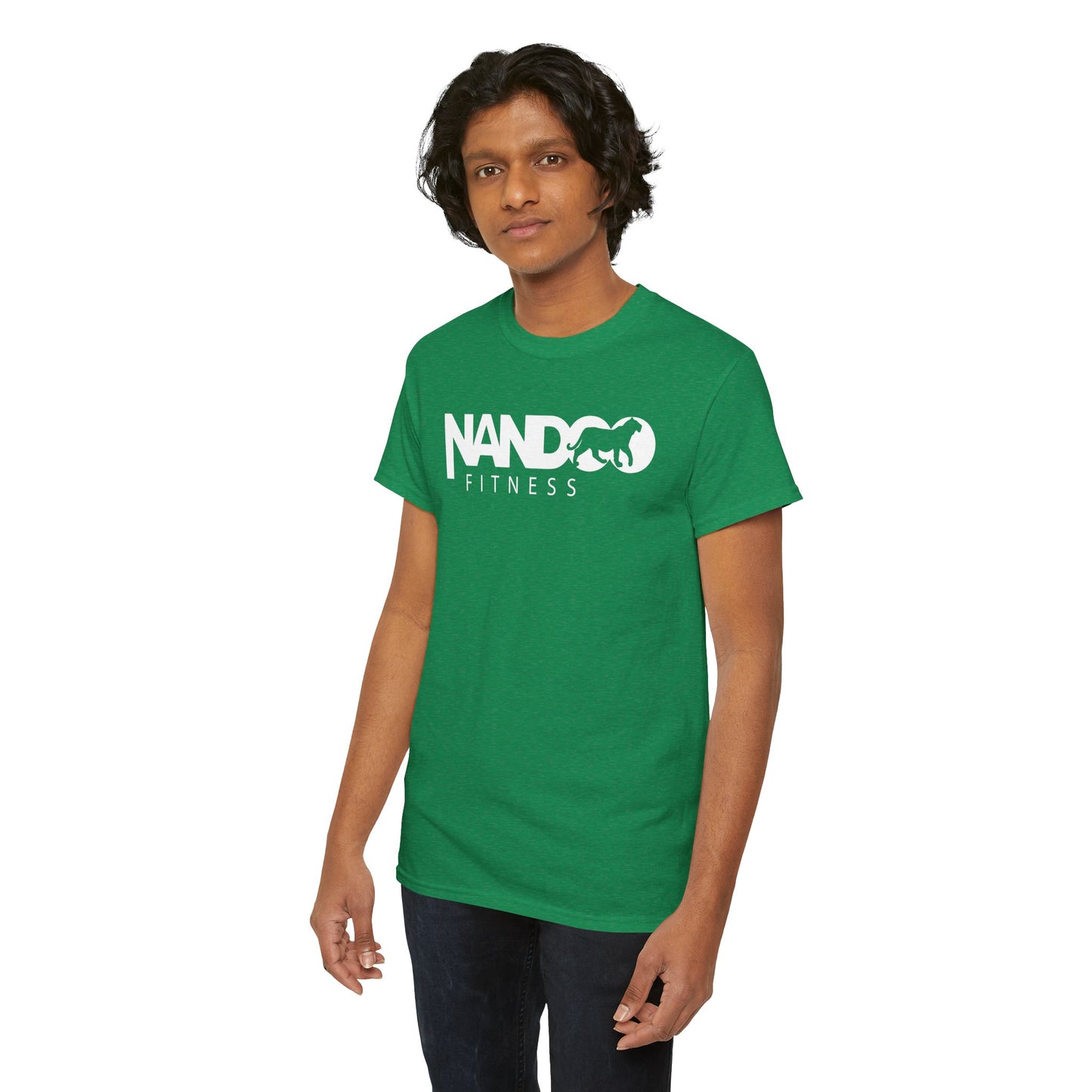 Unisex Heavy Cotton Nandoo Fitness Workout Tee-Shirt
