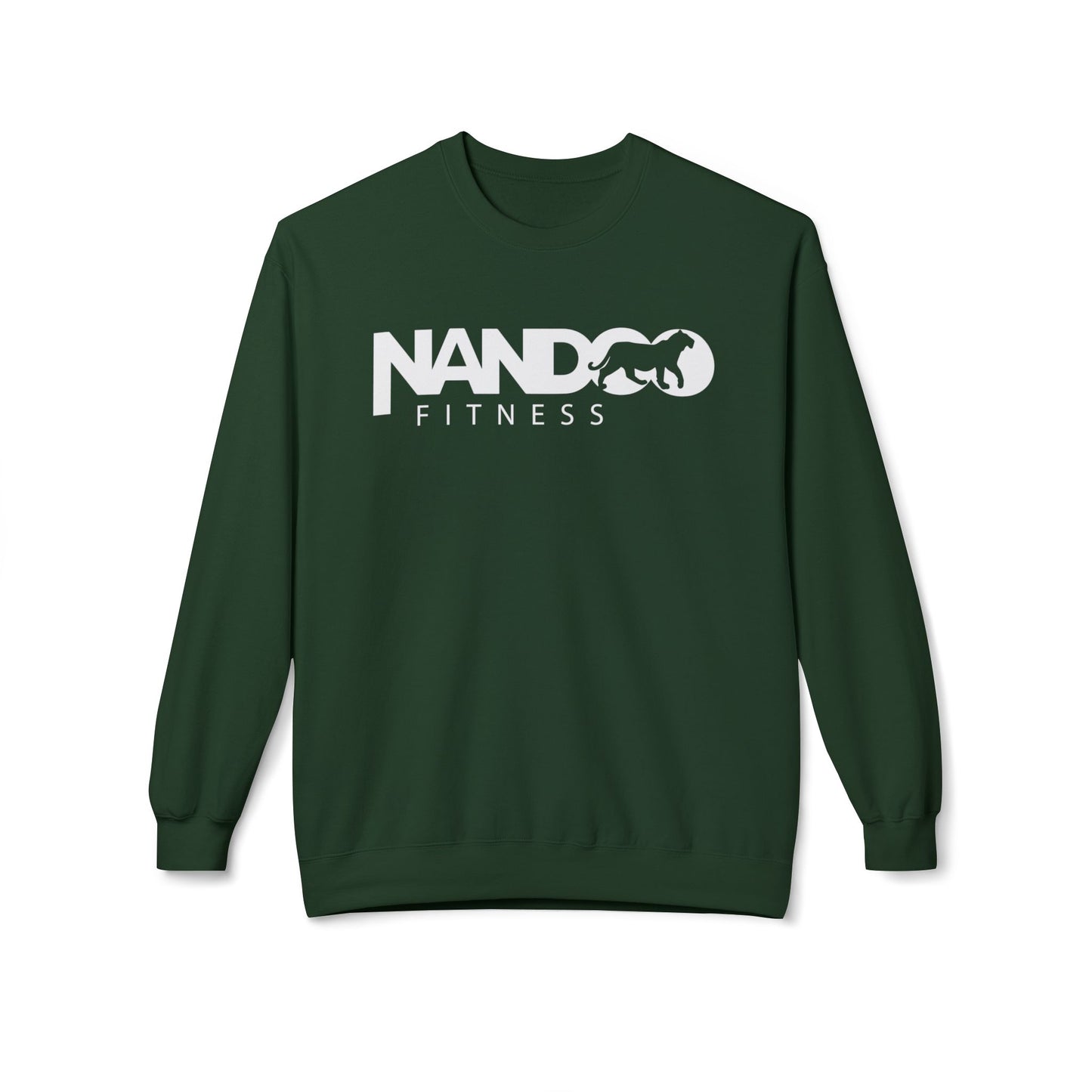 Nandoofitness UNISEX Fleece Crewneck Sweatshirt for Active Lifestyle