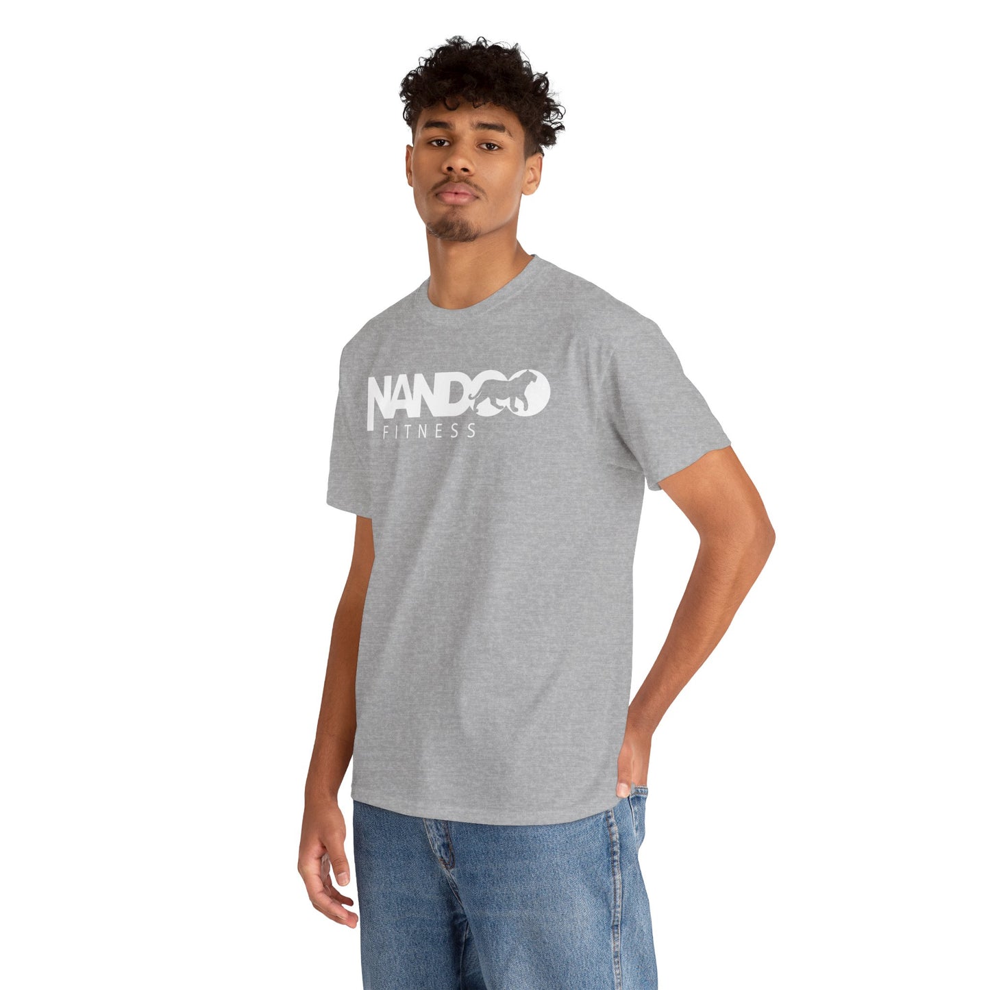 Unisex Heavy Cotton Nandoo Fitness Workout Tee-Shirt