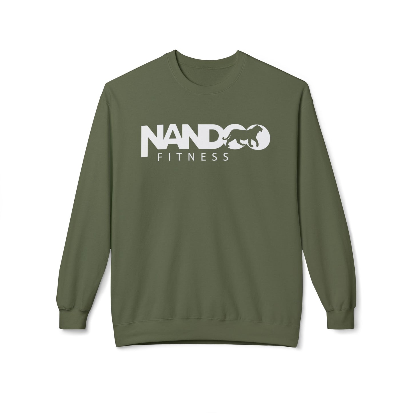 Nandoofitness UNISEX Fleece Crewneck Sweatshirt for Active Lifestyle